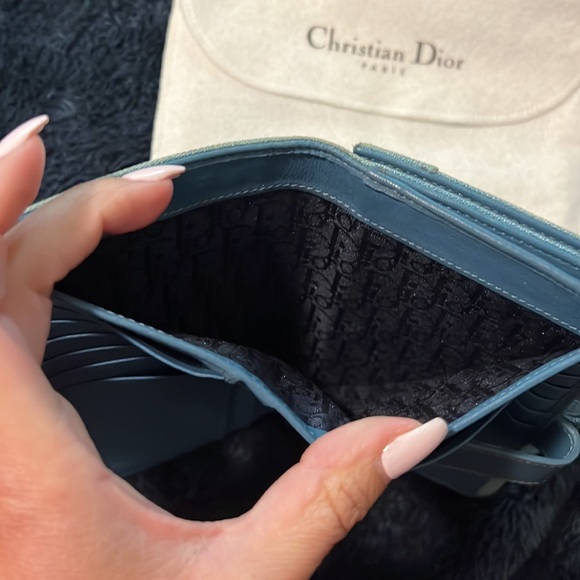 **Like New Authentic Christian Dior** ladies denim wallet with braid detail - Picture 8 of 11